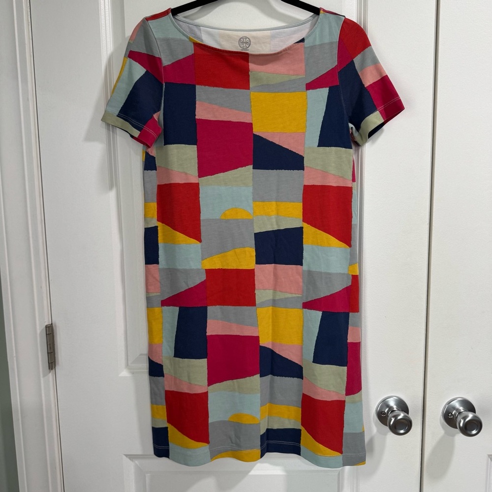 Tory Burch Kimberly Patchwork Geometric Print Dre… - image 2